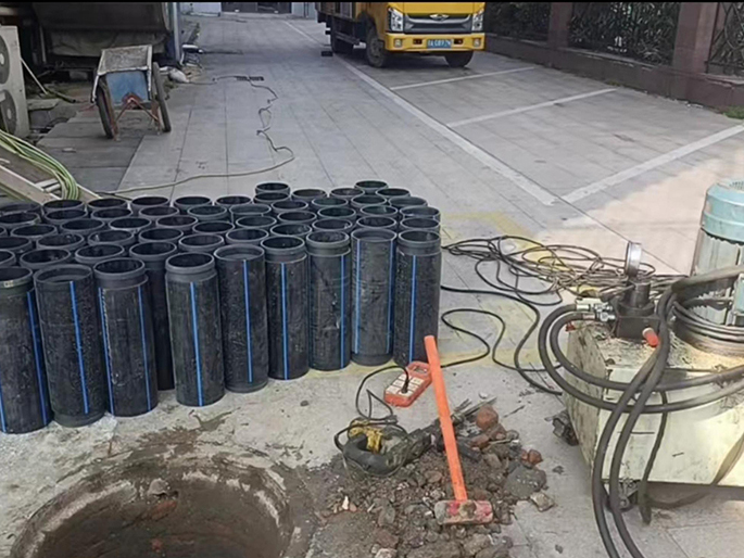 甘南PE置换管厂家 DN315置换管 非开挖管短管置换